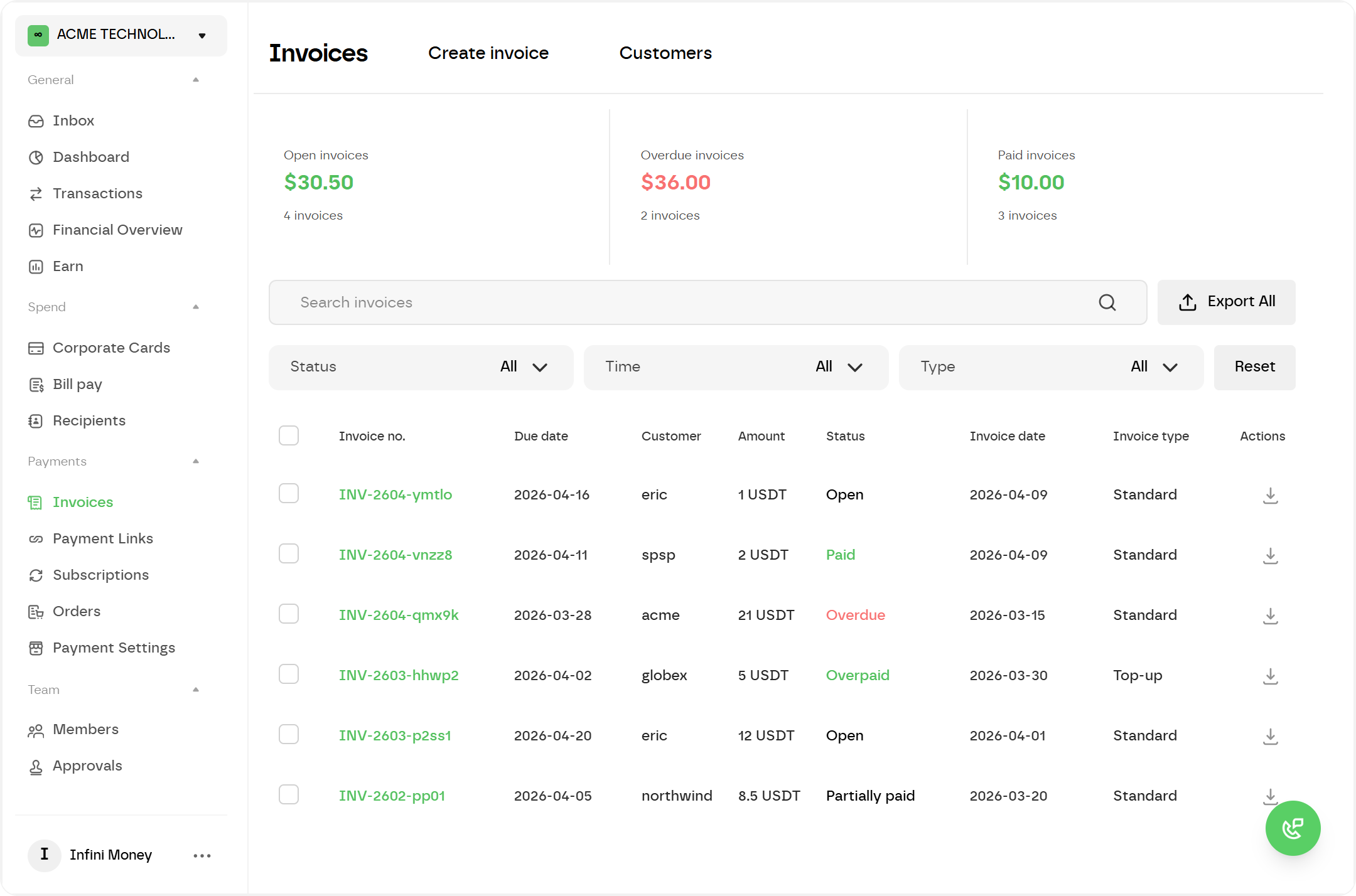 Invoices